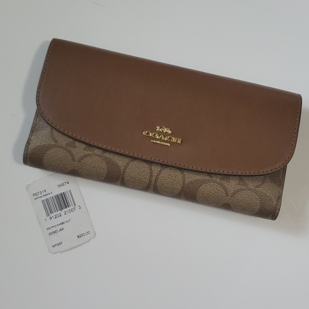 Coach Checkbook Wallet